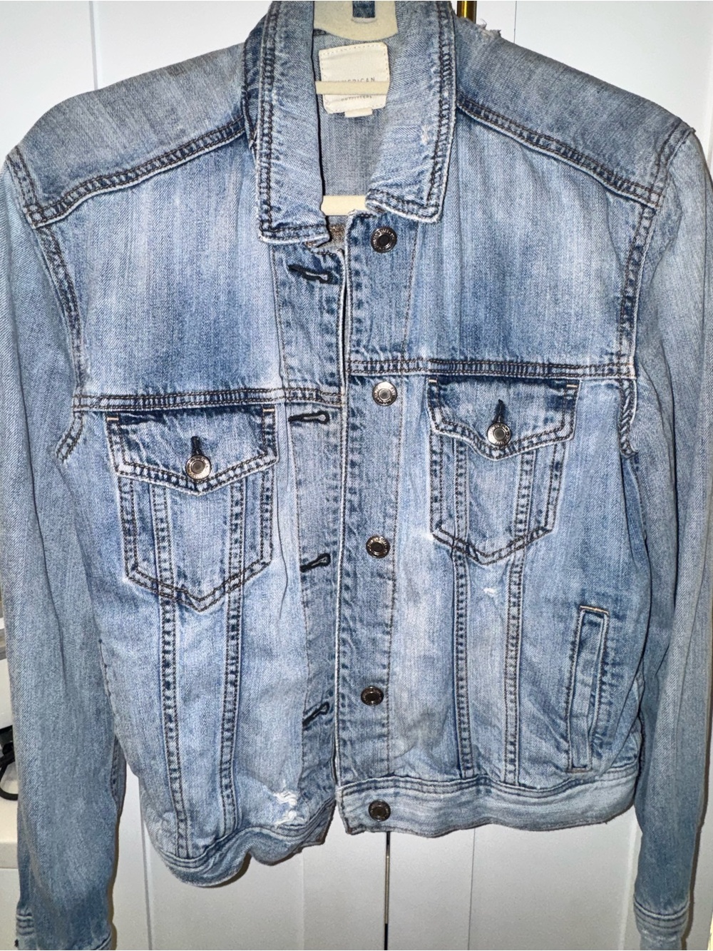 American Eagle Outfitters Light Blue Denim Jacket